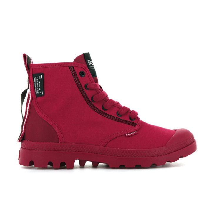 Palladium Pampa Dare 2 Survive Men\'s Boots Red | UK N198-RGP